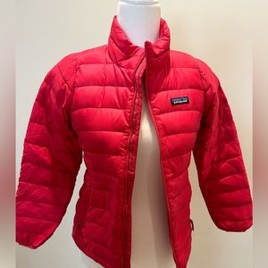 Red pink Patagonian girls coat